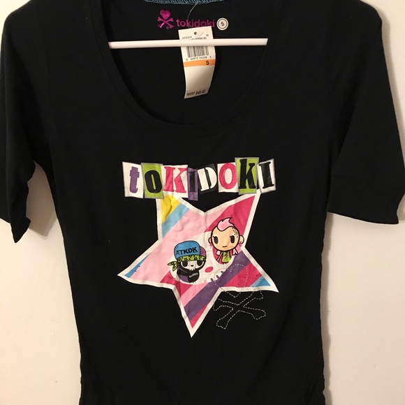 tokidoki Tops - Tokidoki Black Punk Rocker Shirt
